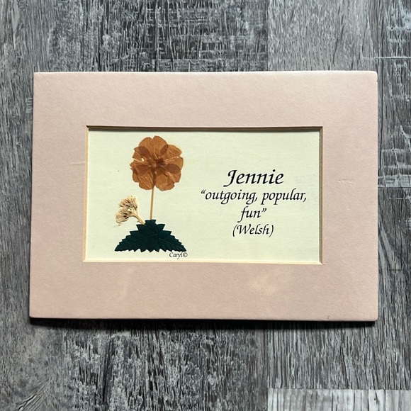 🌻 Jennie Name Meaning Sign - Picture 1 of 2